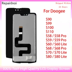 New Tested LCD Display For Doogee S90 S99 S100 S110 S58 S59 S60 S68 S70 S80 Pro Lite LCD Touch Screen Digitizer Replacement