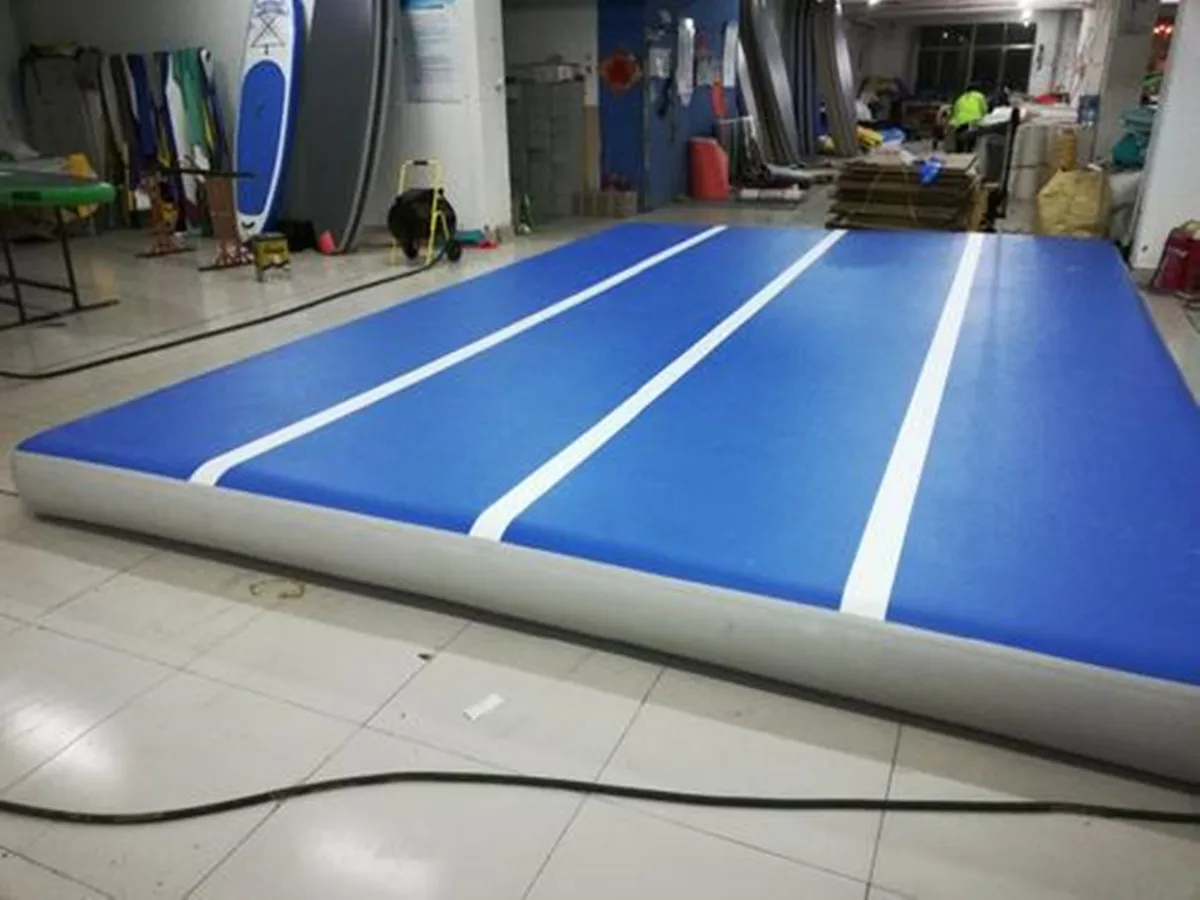 จัดส่งฟรี 5x4x0.2m Inflatable Air Track Inflatable Tumble Track Trampine Inflatable Gym Mat Air Track Mat air Gym พร้อมปั๊ม