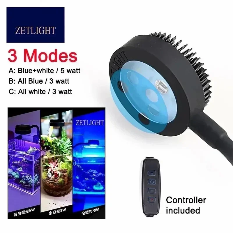 Zetlight LED lamp M1 LED Full Spectrum Nano Small Aquarium Fish Tank Sea Water Saltwater Marine Coral Reef LED and plant Light