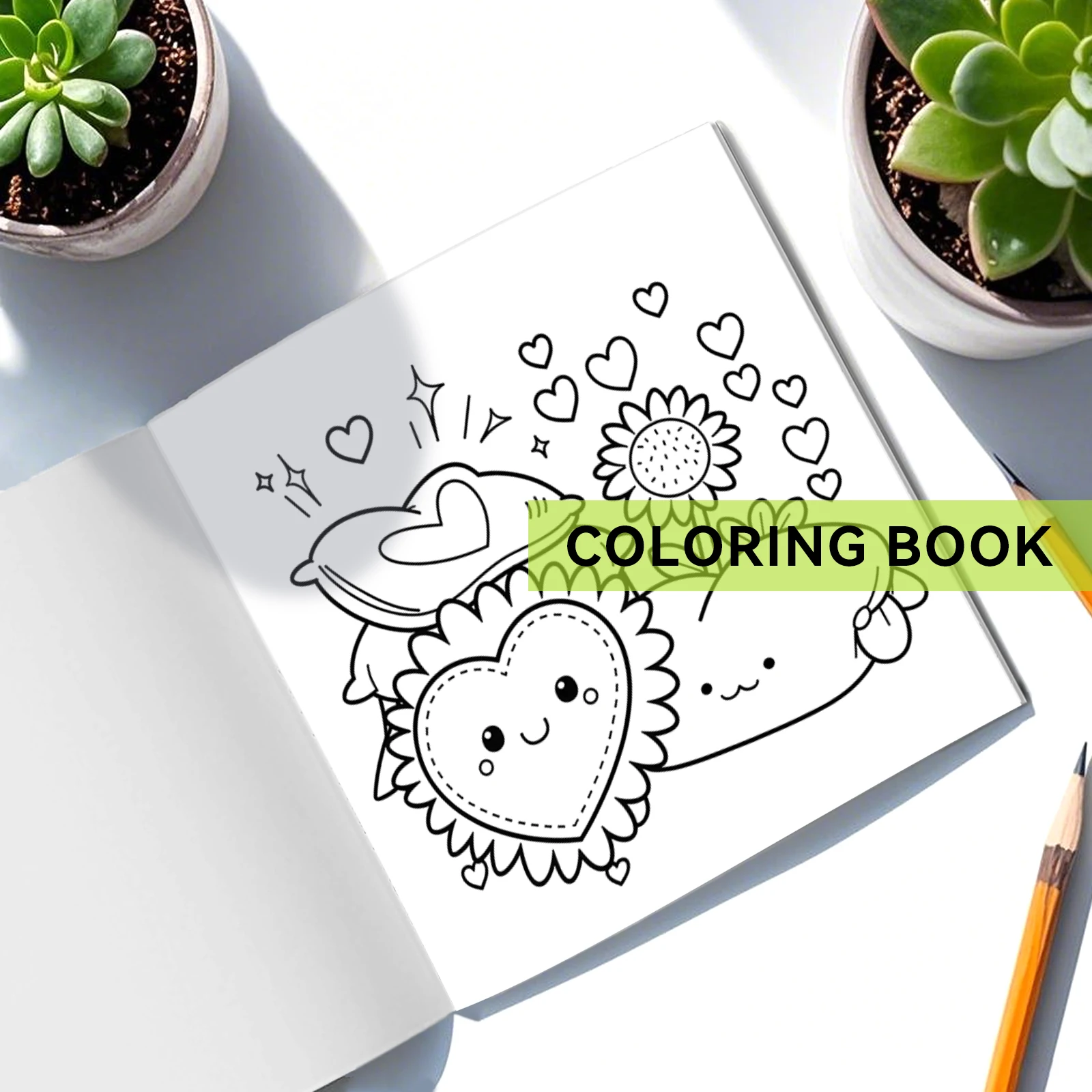 COZY GIRL VALENTINES Coloring Book for Adults Featuring Cartoon Bold-easy Patterns for Relaxation Kids DIY Painting Drawing Book