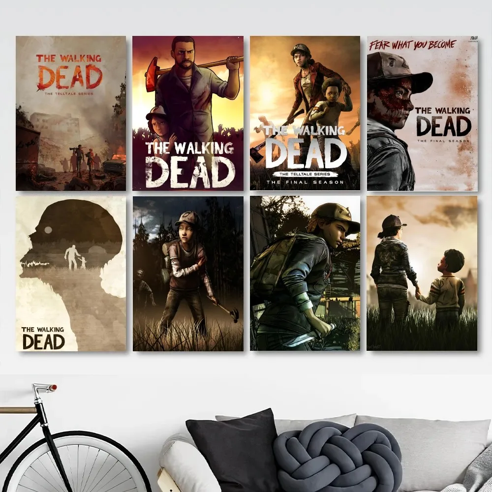ملصقات ملصقات لعبة الموتى المشي ، زخرفة فنية جدارية ، غرفة المعيشة ، غرفة النوم ، المدخل ، المقهى ، ديكور اللوحة