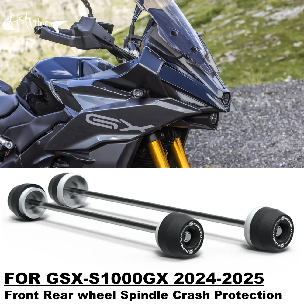 2024 2025 New Motorcycle Front & Rear Axle Fork Crash Sliders Wheel Protection For Suzuki GSX-S1000GX GSX S1000GX GSX S1000 GX