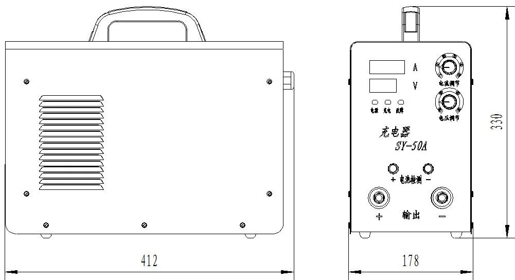 Marine Test The Battery Voltage Automatic Battery Charger DC24V 50A