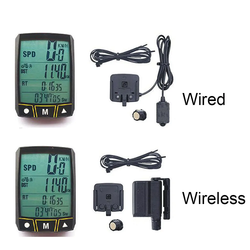 Bicycle Code Table Cycling Computer 2.7inch Display Cyclocomputer Speedometer Odometer Speed Counter for Bike Motorcycle