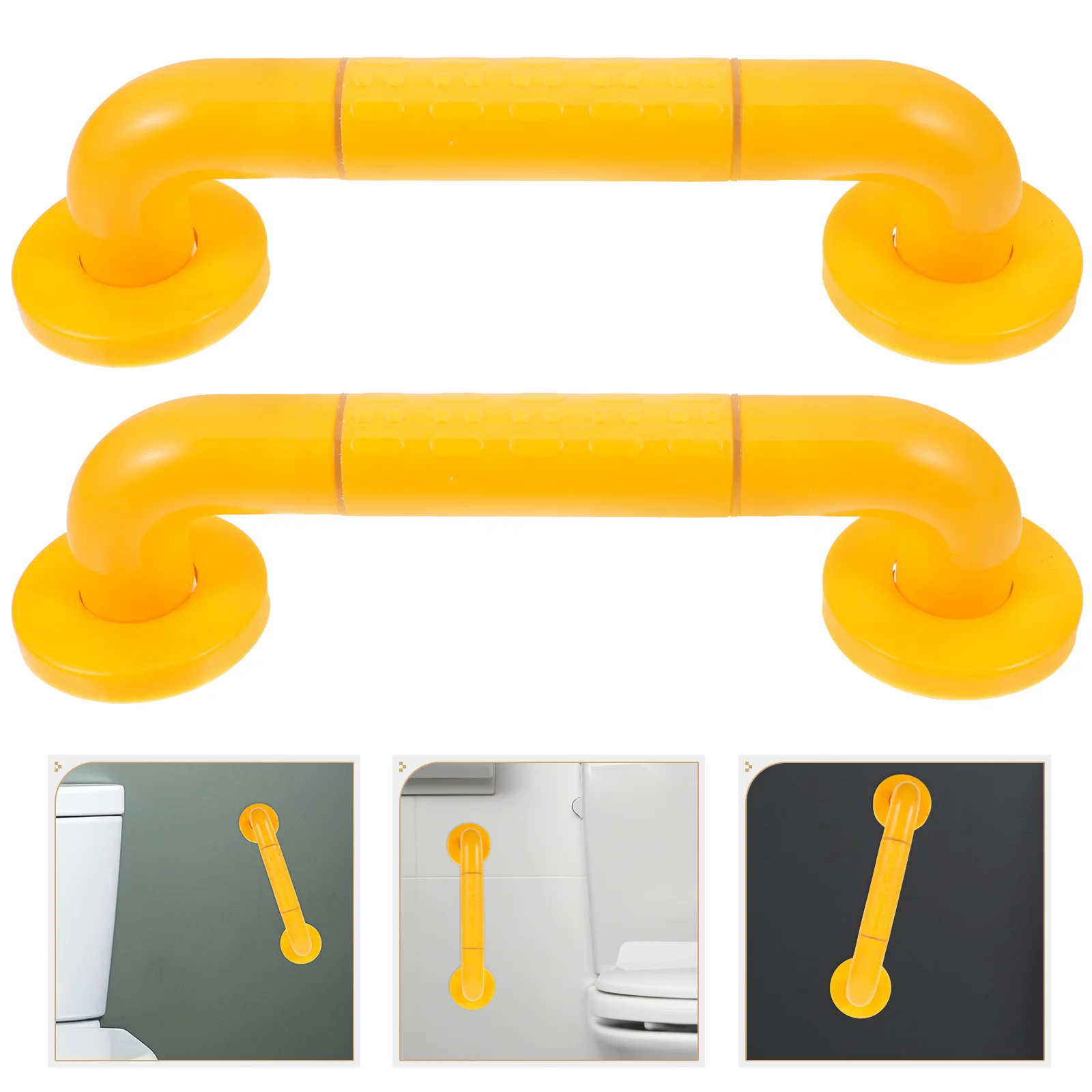 

2Pcs Shower Grab Bars Non-Slip Safety Handles Luminous Circles Bathroom Grab Bars for Seniors Bath Safety Shower Bar