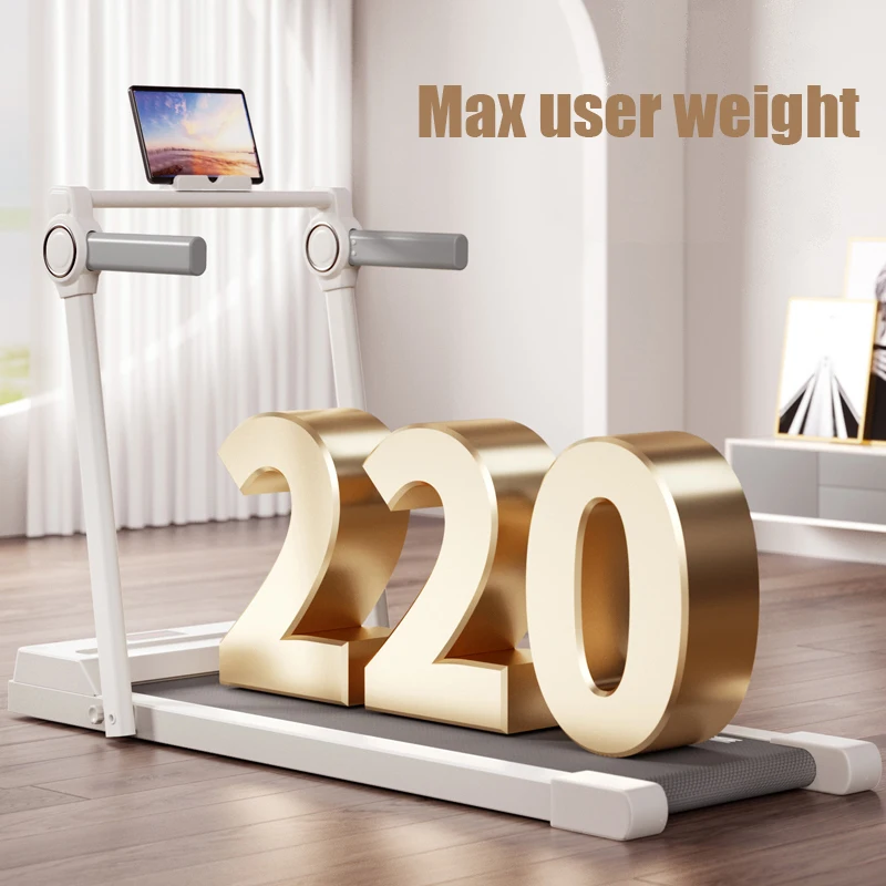 Electric Home Treadmill Foldable Portable Design LED Screen for Bodybuilding Exercise Wireless Heart Rate Test Max User 150kg