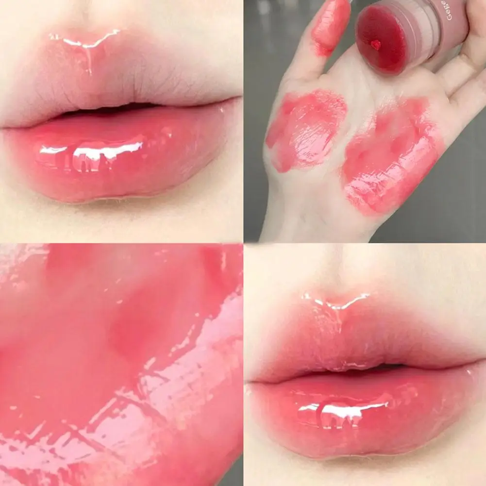 Lippen balsam feuchtigkeit spendende Lippen tönung langlebig wasserdicht 2 in1 Lippenstift Kosmetik für Frauen Mädchen Lippen Make-up l1e0