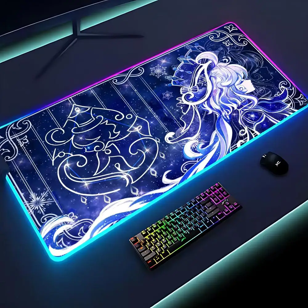 Genshin Impact Imagery Mouse Pad Keyboard Cover Desk-mat Colorful Surface Multi-size World Computer Gamer