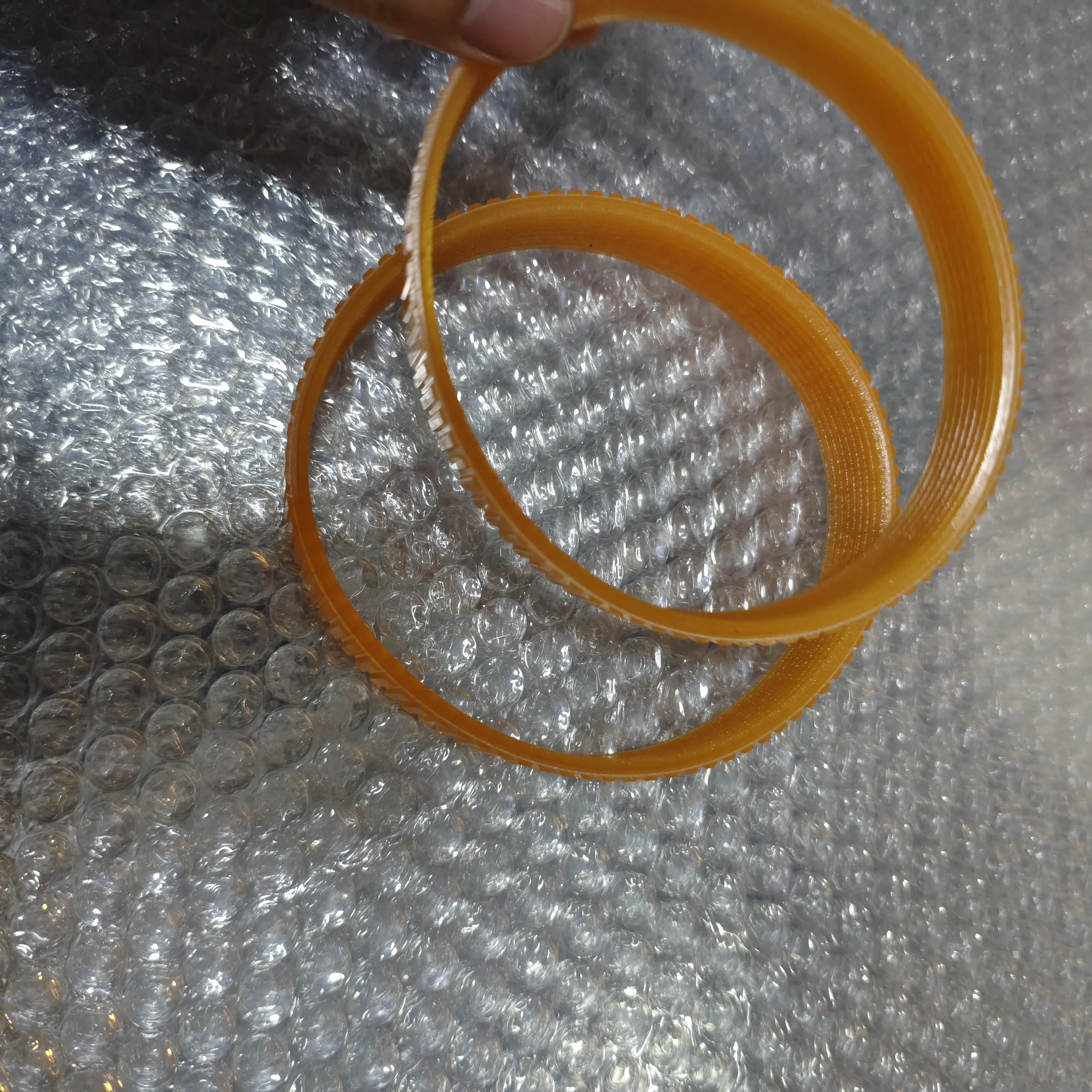 2PCS VERY GOOD QUANLITY 6PJ348 Woodworking Electric Planer Belt, Clear Pressure Planer Belt