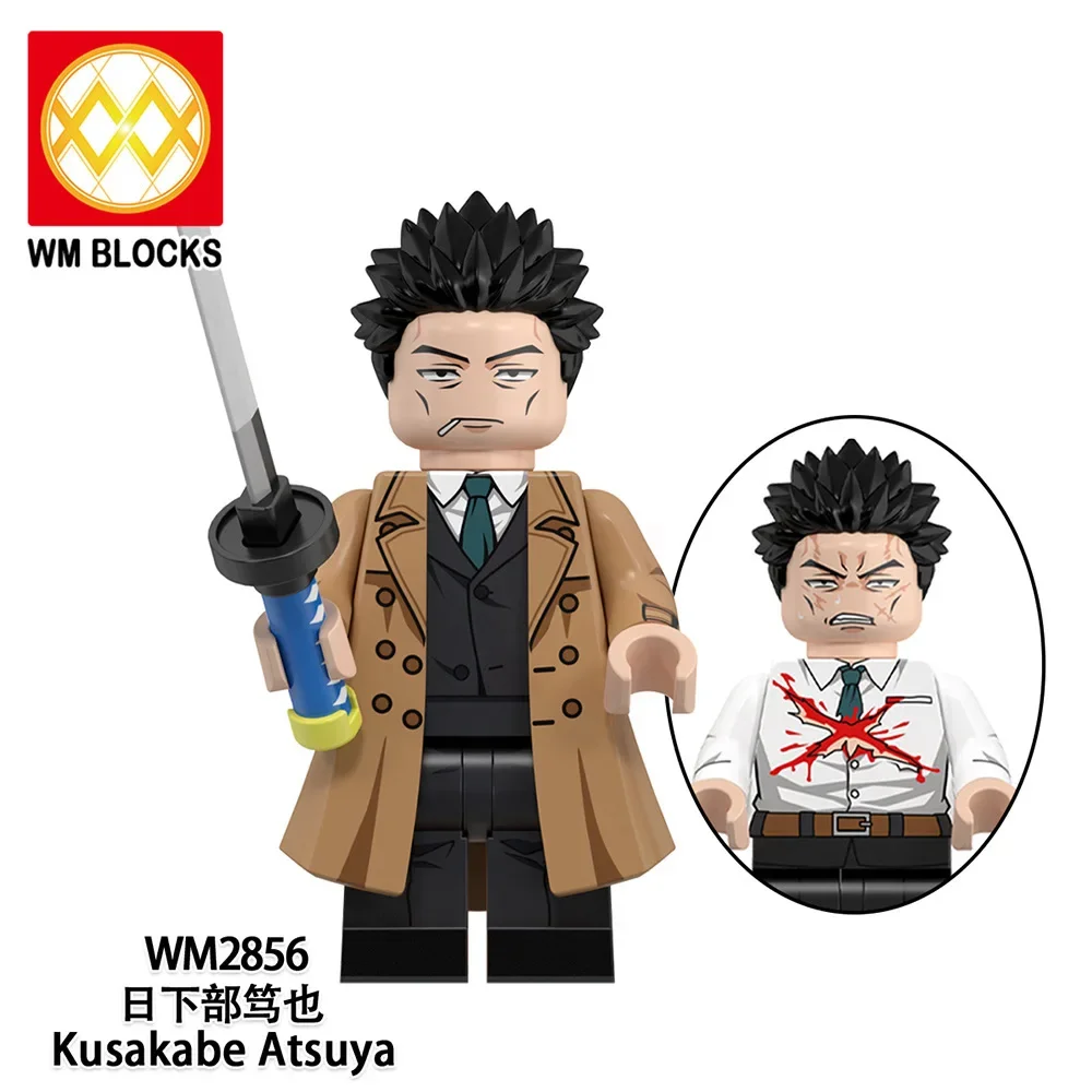 Cartoon Anime Jujutsu Kaisen Gojo Satoru Itadori Yuji Fushiguro Megumi Okkostu Yuta Bausteine Mini-Figuren Kinderspielzeug Schreibtisch-Deko – Detail 7