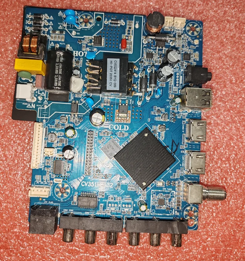 CV351M-A32  WiFi network Three in one TV motherboard, tested well, physical photo taken  for 74--82v  300ma