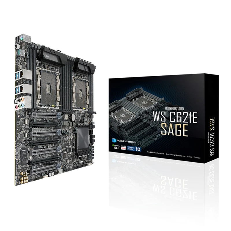 

WS C621E SAGE, материнская плата рабочей станции, масштабируемые процессоры Xeon 3647, 1-го/2-го поколения (205 Вт)