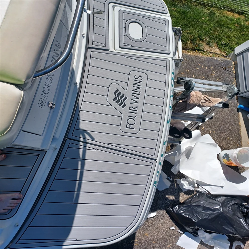 

2004 Four Winns 248 Vista Swim Platform Cockpit Pad Boat EVA Foam Teak Deck Floor Mat SeaDek Gatorstep Style Self Adhesive r420V