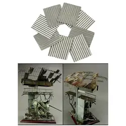 1:35 Steel Shed Corrugated Tile 37.5*45mm Military Scene Materials DIY Model Making Architecture Building Landscape for Diorama