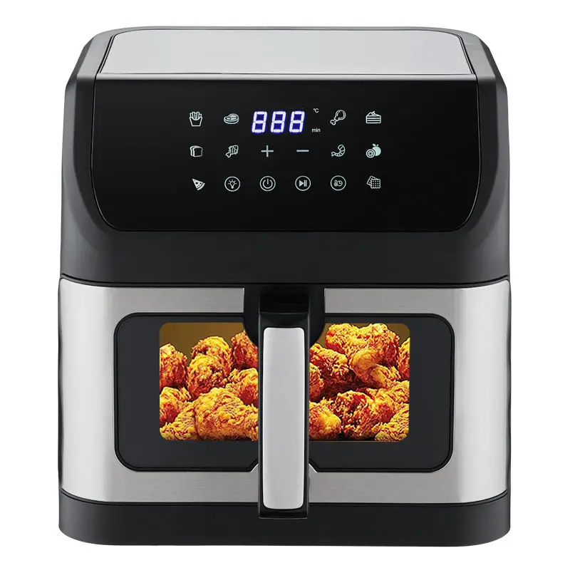 

2026 New Model Multi-functionalLarge Capacity 10L Single Basket Air Fryer Oil Free Nonstick Smart Digital Air Fryer