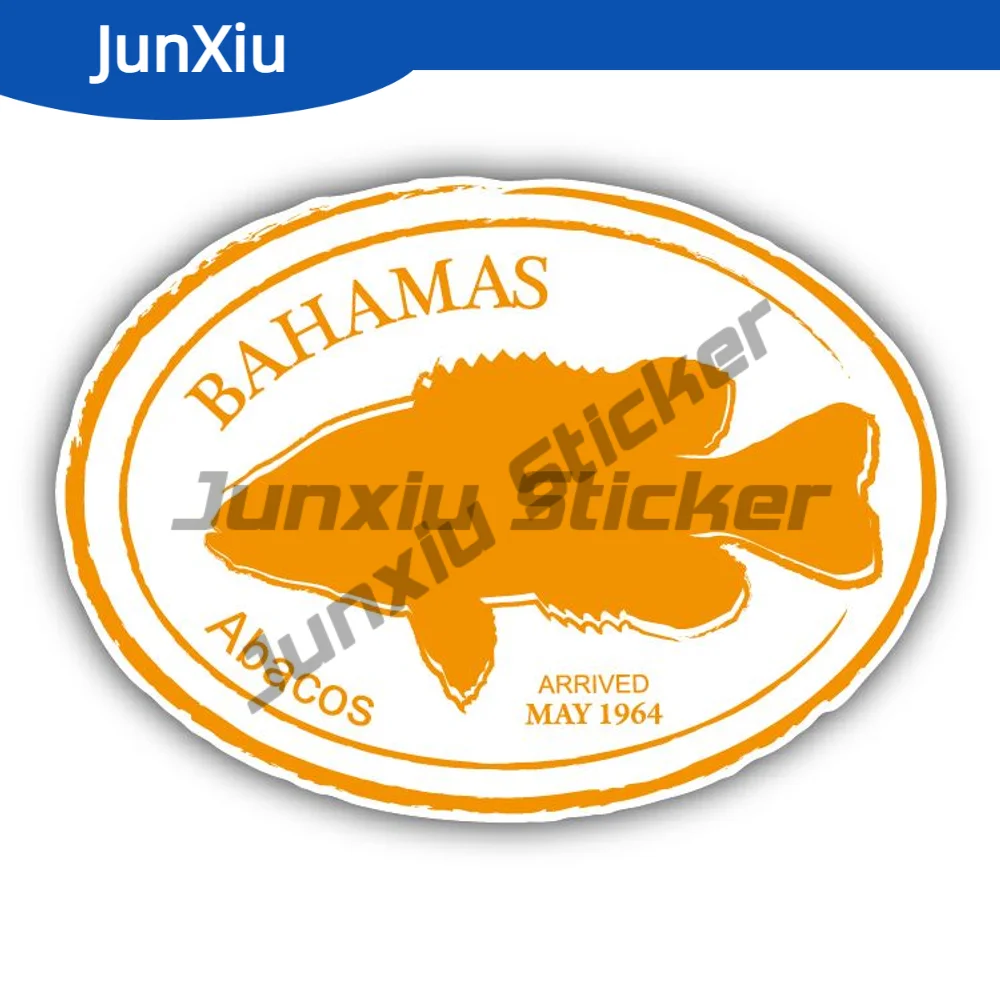 

Bahamas Abacos Retro Sailing Passport Stamp Car Sticker Waterproof Decoration For Car Suv Window Motorcycle Bumper Truck Pickup