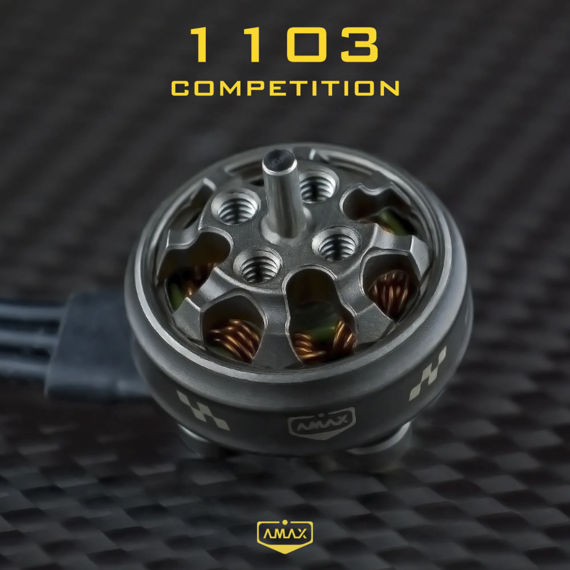 AMAX 1103 Competition Brushless Motor 3 hole M1.4 Φ 6.6m 4 hole M2 Φ 9mm Motor 1-3S For Whoop Micro Quad Toothpick