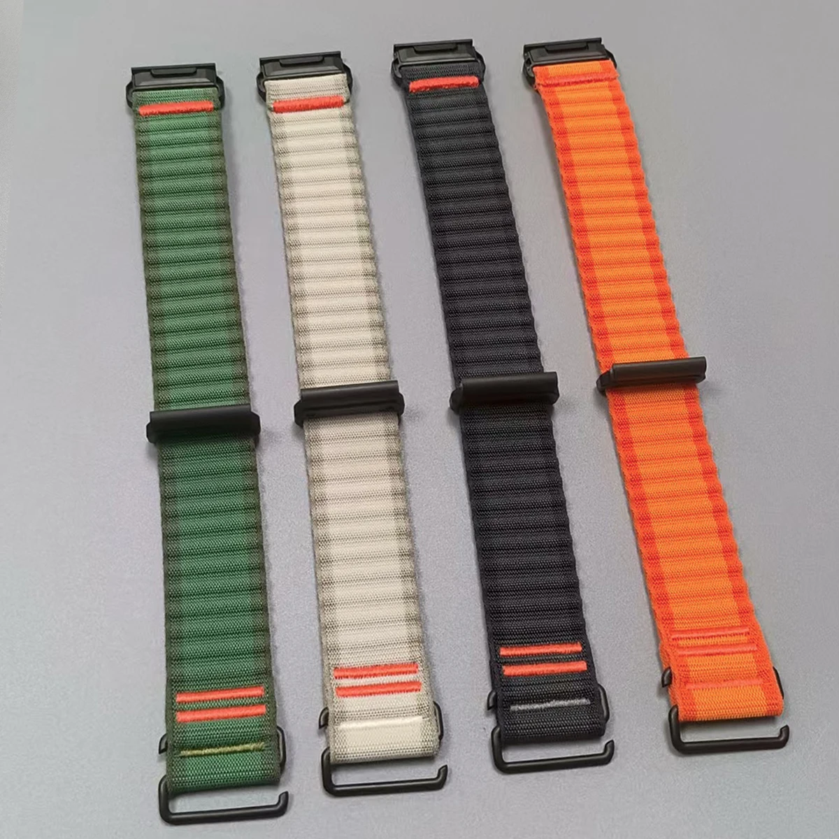 Für Garmin Fenix 8 Pro 26mm 22mm Quick Fit Nylonarmband Fenix 7X 7 6X 6 3HR/Instinct 3 2X Armband Epix Pro Klettverschluss Uhrenarmband