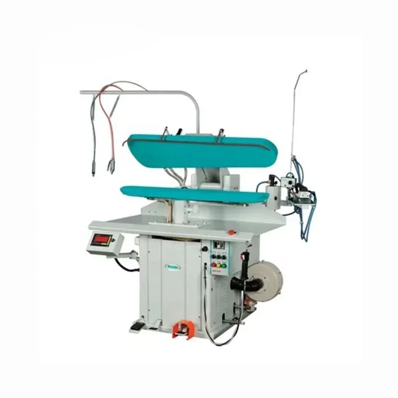 Supply Commercial Laundry equipment Green color Stainless steel Automatic press ironing table machine