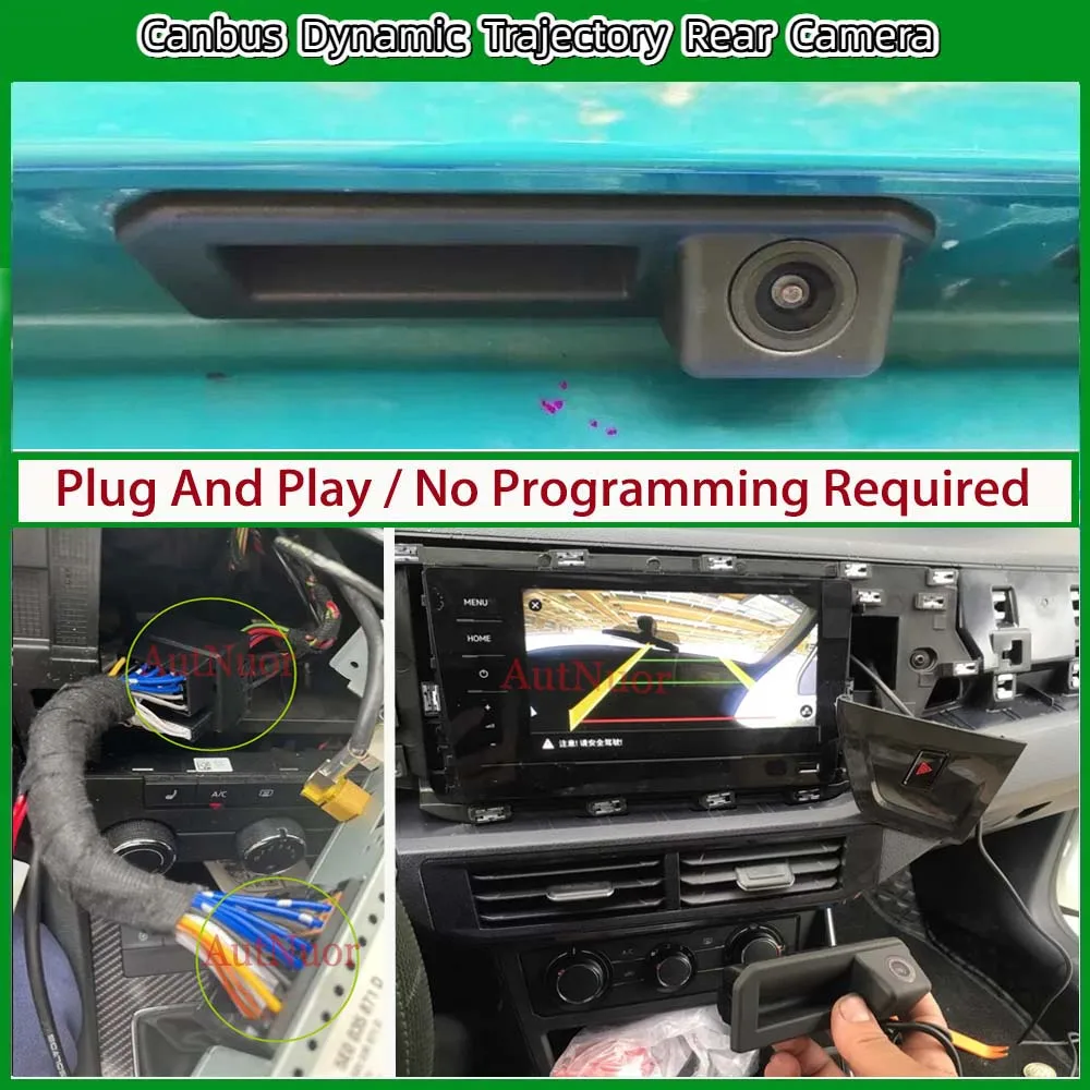 

Задняя камера заднего вида HD ночного видения для Volkswagen VW T-cross t cross 2018 ~ 2024 MIB2 Plug & Play без кодирования