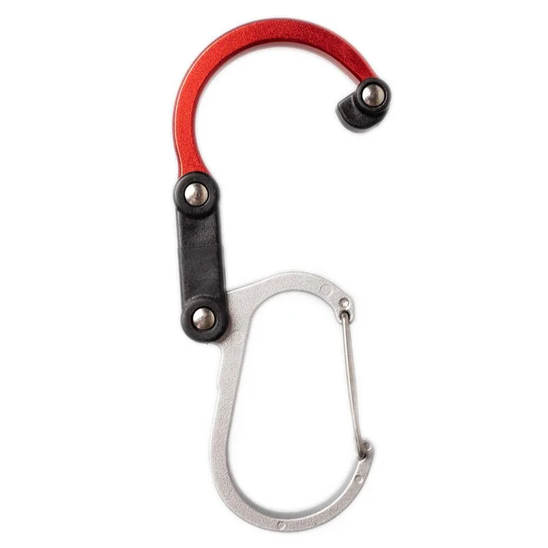 Hybrid Gear Clip - Carabiner Rotating Hook Clip Non-Locking Strong Clips For Camping Fishing Hiking Travel Backpack Out image 4