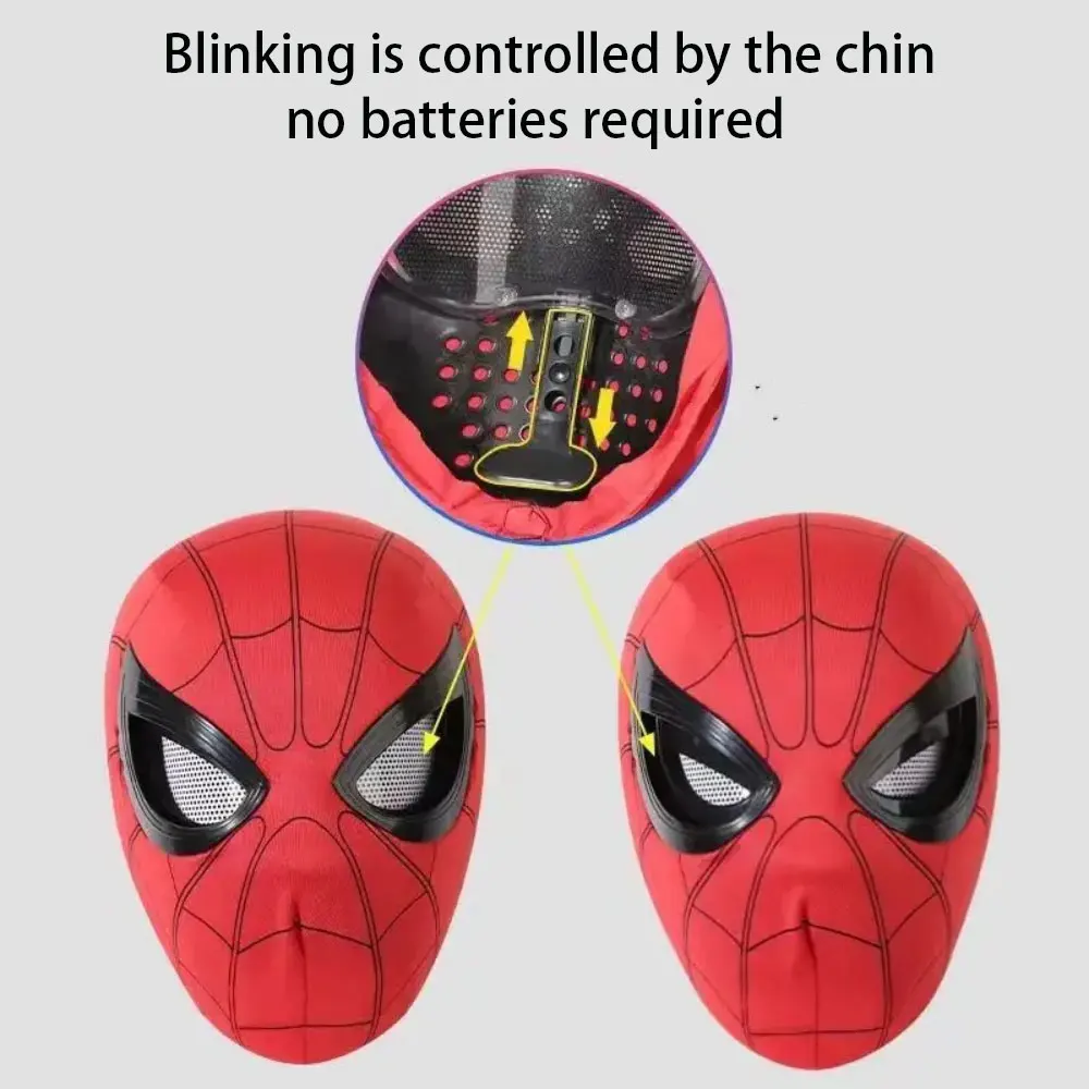 Maska na głowę Spider-Mana, superbohatera Marvela, maska na oczy do odgrywania ról Avengers, hełm Marvela, zabawka, prezent na przyjęcie, akcesoria modowe