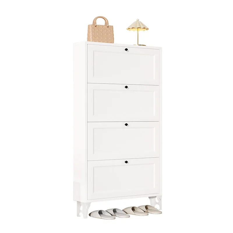 

Steel tipping bucket shoe cabinet free of installation, ultra-thin large-capacity entrance cabinet at home, extremely thin