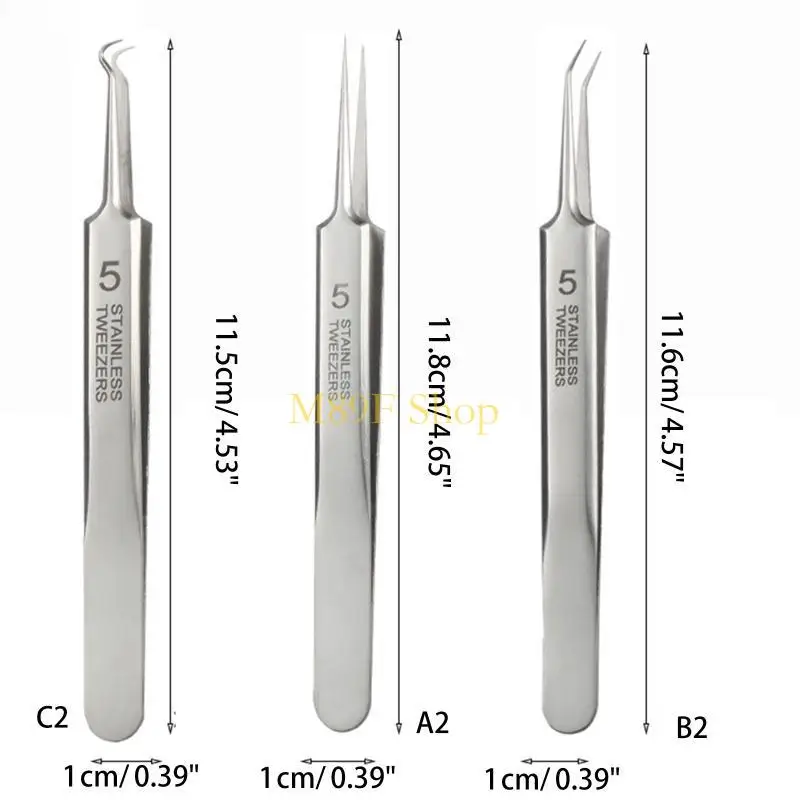 M89f Ultra-Fine Pimples Clip Clip Tweezers Beauty Beauty Needle Blemish Extracteur Tool