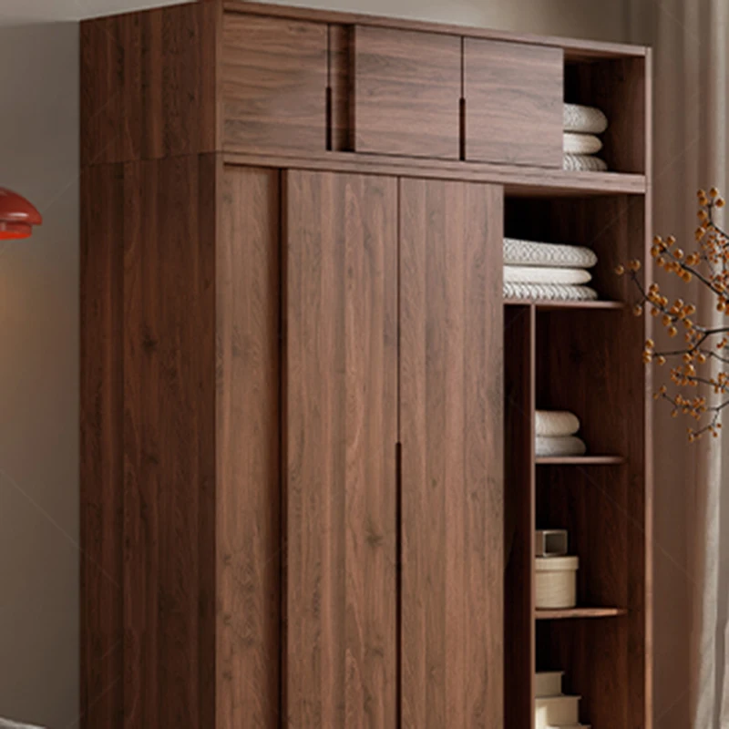 Exterior Minimalist Wardrobe Wooden Makeup Space Saving Shelves Wardrobe Drawers Bedroom Guarda Roupa Lounge Suite Furniture