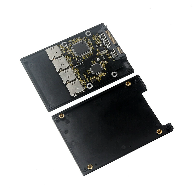 4 Micro-SD/TF Card To SATA Converter Card 22Pin RAID Quad TF Card To SATA 2.5 Inch SSD Adapter Card