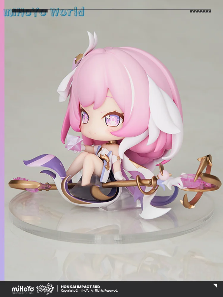 MiHoYo-figura de juego original oficial Honkai Impact 3 Elysia HERRSCHER del EGO humano, versión Q, Mini Elysia, regalos de cumpleaños