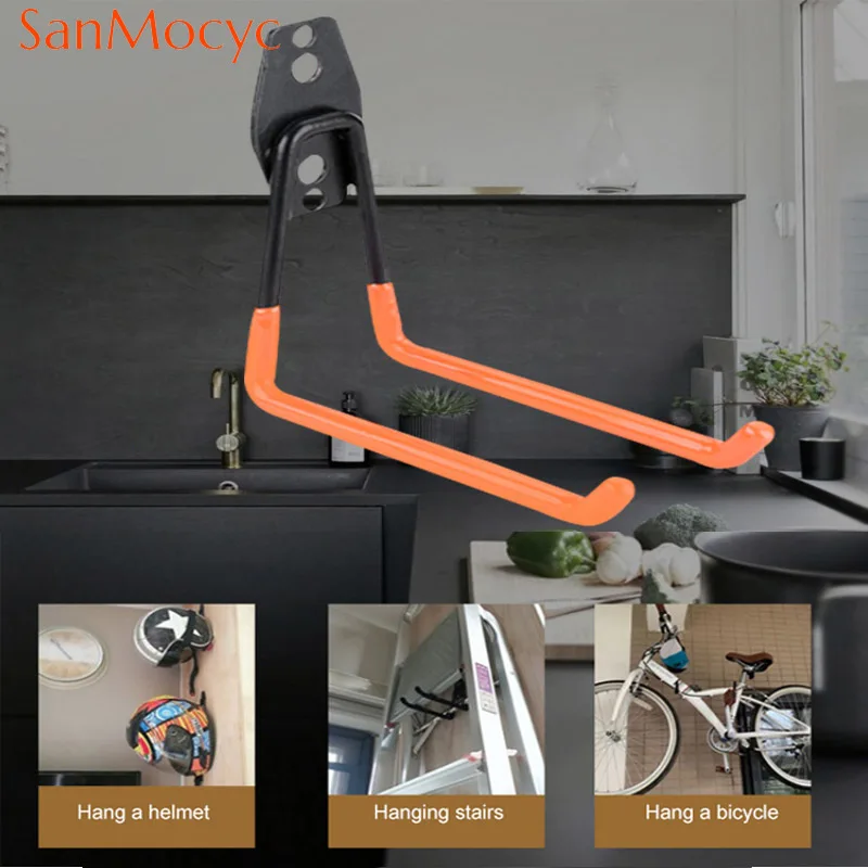 Bicycle Support Bike Wall Mount Hook Stand Parking Holder for Hanging Tools Warehouse Storage Tool Organizer Bike Accessories