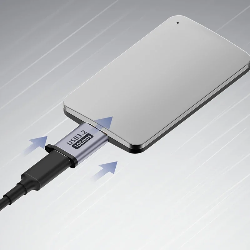 마이크로 B USB C 3.0 남성-유형 C 여성 어댑터 유형-C USB3.0 외부 하드 드라이브 디스크 HDD 케이블 어댑터용 마이크로 B 커넥터