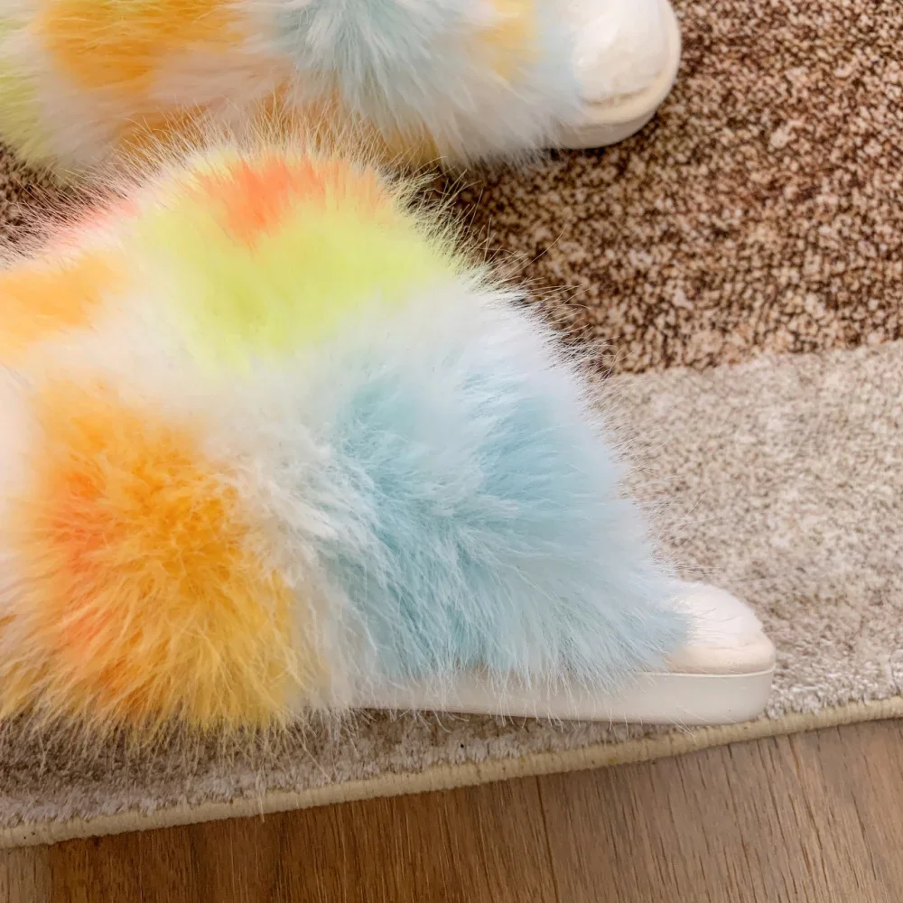 Damen Warme Hausschuhe Plüsch Leopardenfell Flauschige Pantoffeln Große Größen Geschlossene Zehenpartie Flache Sandalen Weiche Bequeme Schuhe für Frauen – Detail 6