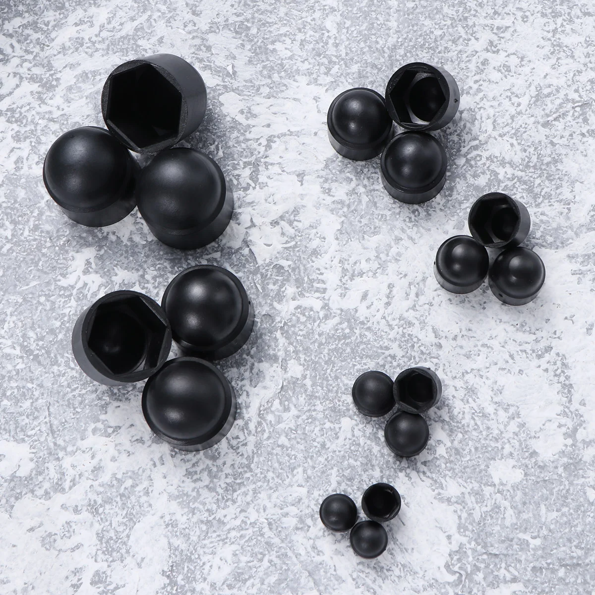 

145 pcs Caps Covers Bolt Nut Caps Cover Hex Screws M5 M8 M10 Black Heavy Duty Plastic Nut Cap For Bolts Nuts