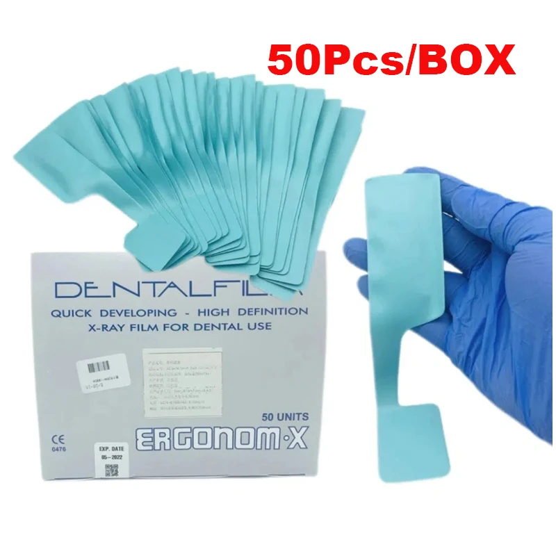  50Pcs/Box Italy Dental X-ray Film Integrated Film Definition Self Developing X Ray Film with Monoberry Dentistry Material