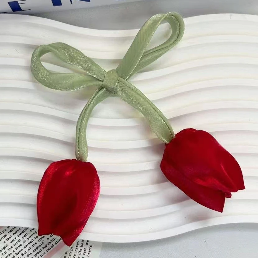 

Аппликации ручной работы в виде тюльпанов для одежды, аксессуары для платьев, броши, декор для одежды, материалы для рукоделия