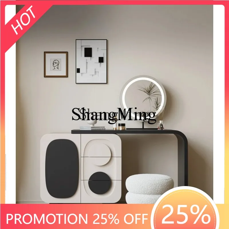 

CL dresser storage cabinet integrated bedroom modern minimalist retractable makeup table