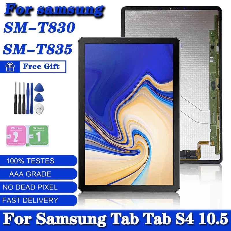Super AMOLED do Samsung Tab S4 10.5 T830 (wi-fi) T835 (LTE) wymiana zespołu digitizera z ekranem dotykowym LCD