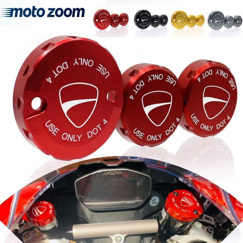 

For Ducati Hypermotard 950 950SP 1100 Monster 1200/S/R/EVO Clutch Rear Brake Fluid Reservoir Cover Engine Oil Valve Cap Cover