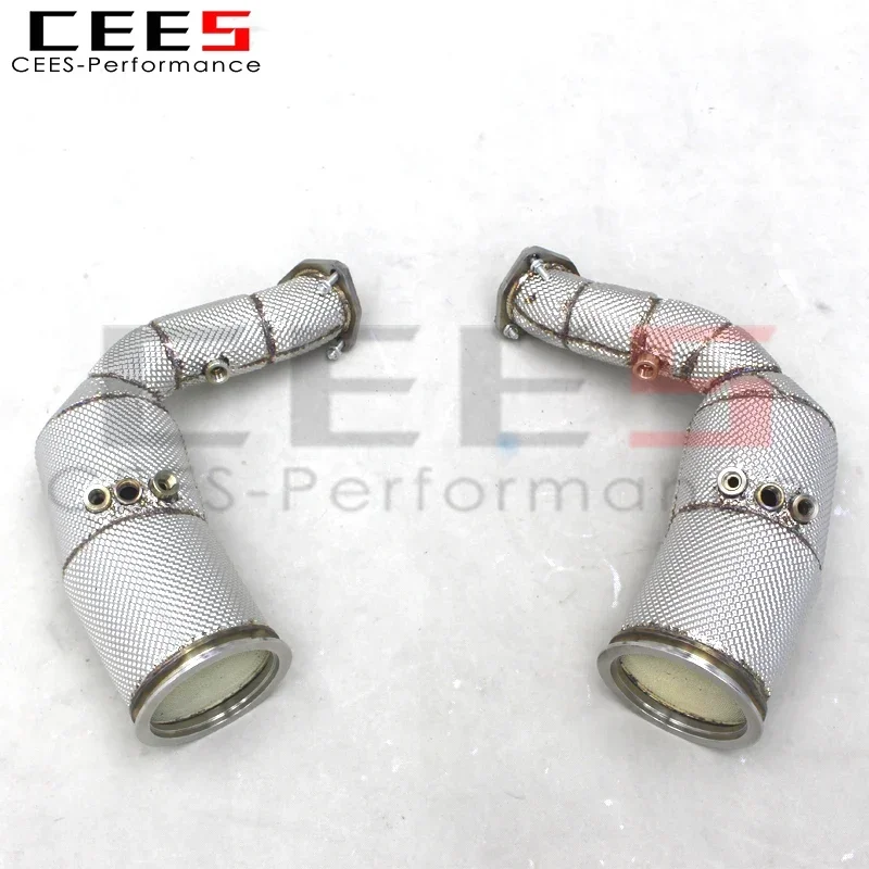 

CEES Performance Downpipe Exhaust System for Audi SQ8 4.0T 2018-2024 Sport SUS304 Catback100-200-300 Cell Insulated Catalyst