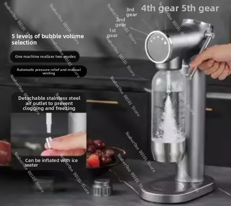 Sparkling Water Maker | Carbonated Beverage & Soda Machine for Refreshing Drinks