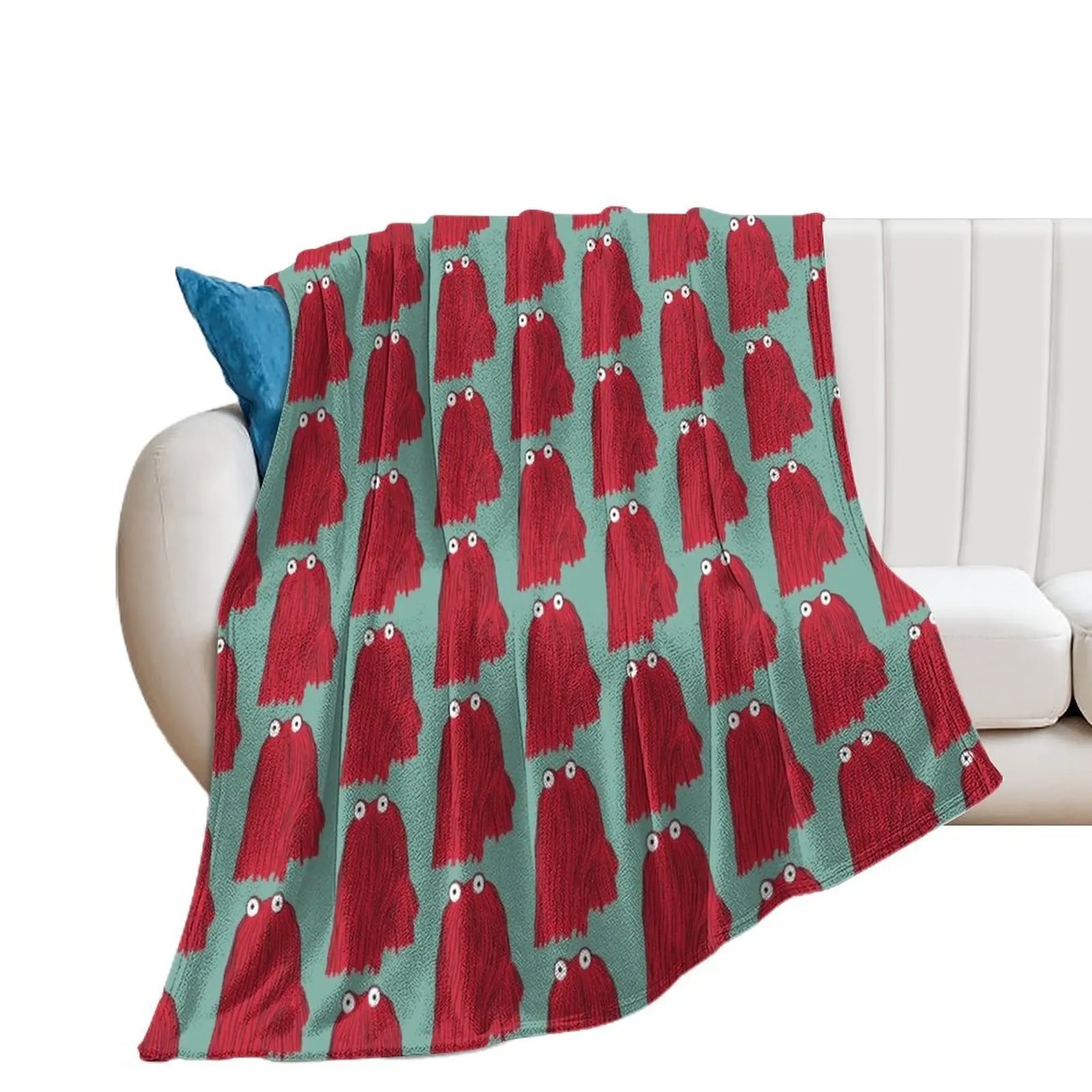 DON'T HUG ME I'M SCARED RED GUY Throw Blanket Tourist Picnic valentine gift ideas Luxury Brand Blankets