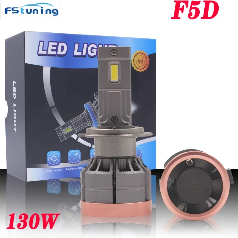 자동차 LED 전조등 전구 안개등, 자동차 LED 전조등 키트, F5d 130W H4