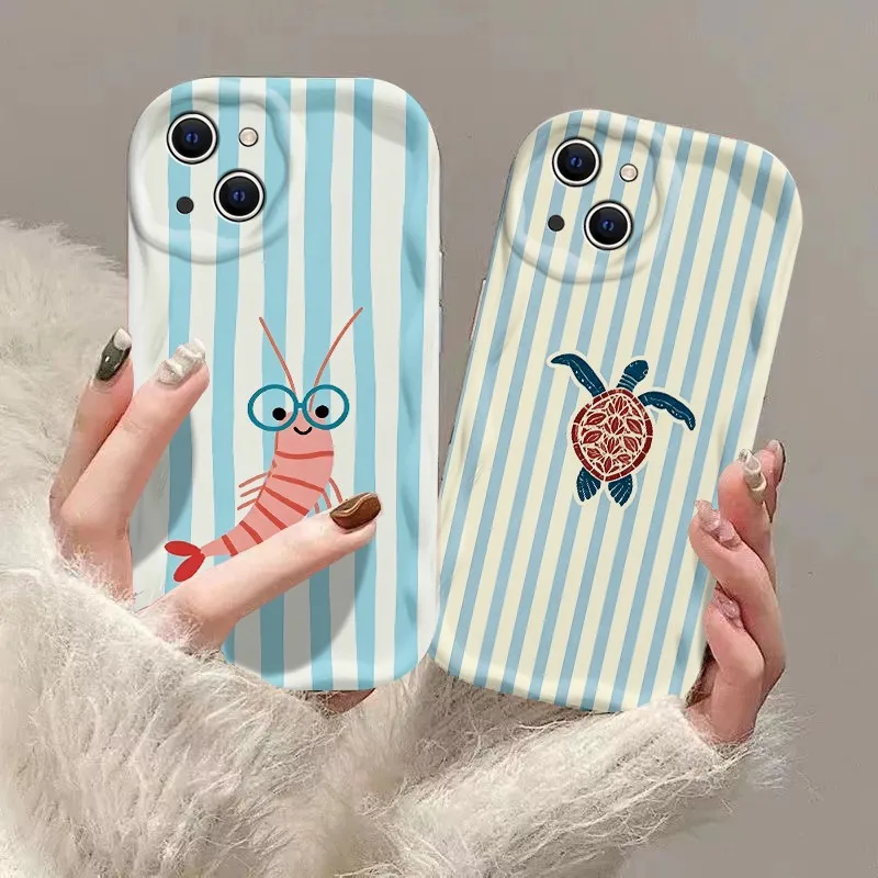Sea Animal Phone Case For Oppo Realme C83 C85 16 15 14 13 12 11 10 C67 C75 C65 C63 C55 C53 C35 Note 80 60 GT Pro