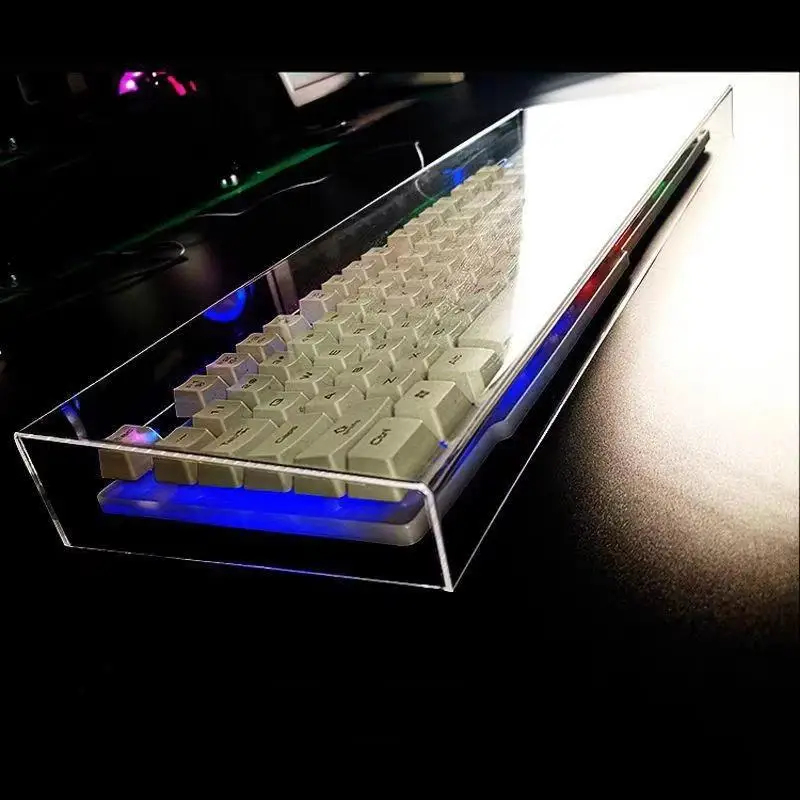 Clear Acrylic Mechanical Keyboard Dust Cover Protector Case For 75/87Key Transparent Anti-Dust Keyboard And Mouse Cover