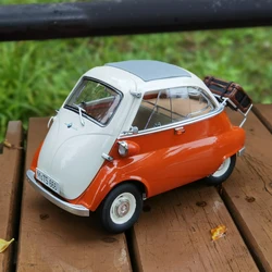 Kengfai 1:12 for BMW egg Isetta Exp.POLICE alloy car model to send friends collection display gift pieces