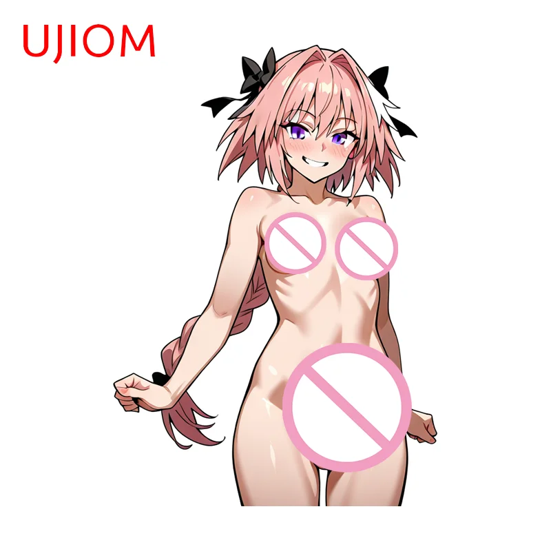 UJIOM Astolfo Hot Alluring Femboy Wall Sticker Cool Computer Case Decal Unique Scratch-proof Room Decoration Accessories view 3