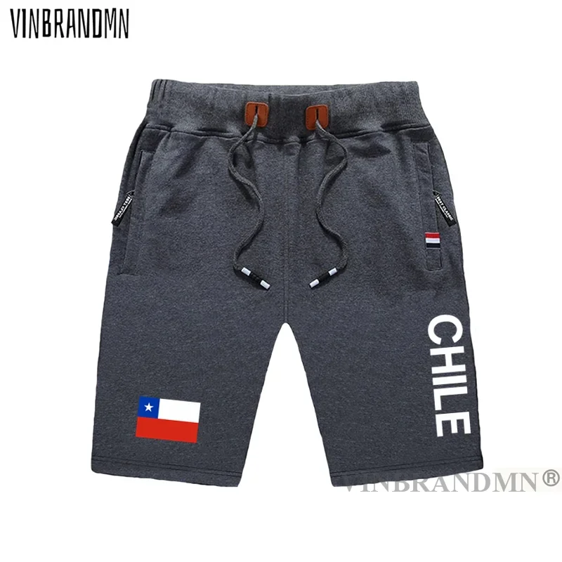 Chile CL CHL Chilean Shorts Beach Man Men's Board Shorts Country Flag Design Workout Zipper Pocket Bodybuilding Cool Shorts NEW