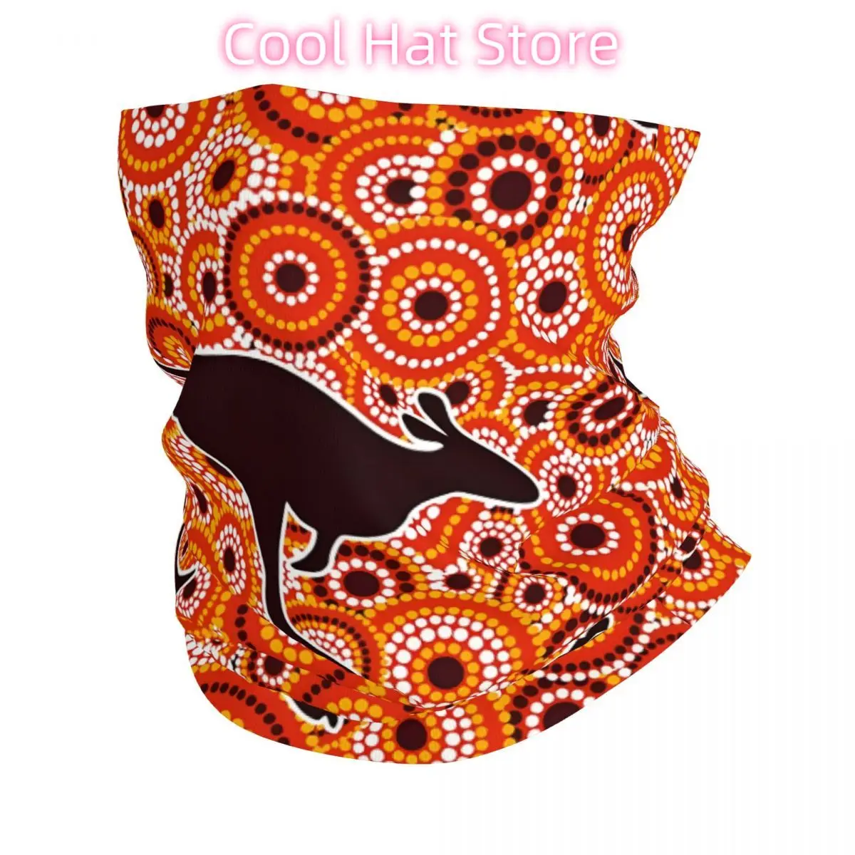 

Dots Art Bandana Neck White Scarf Multi-use Headwear Fishing Unisex Adult Winter